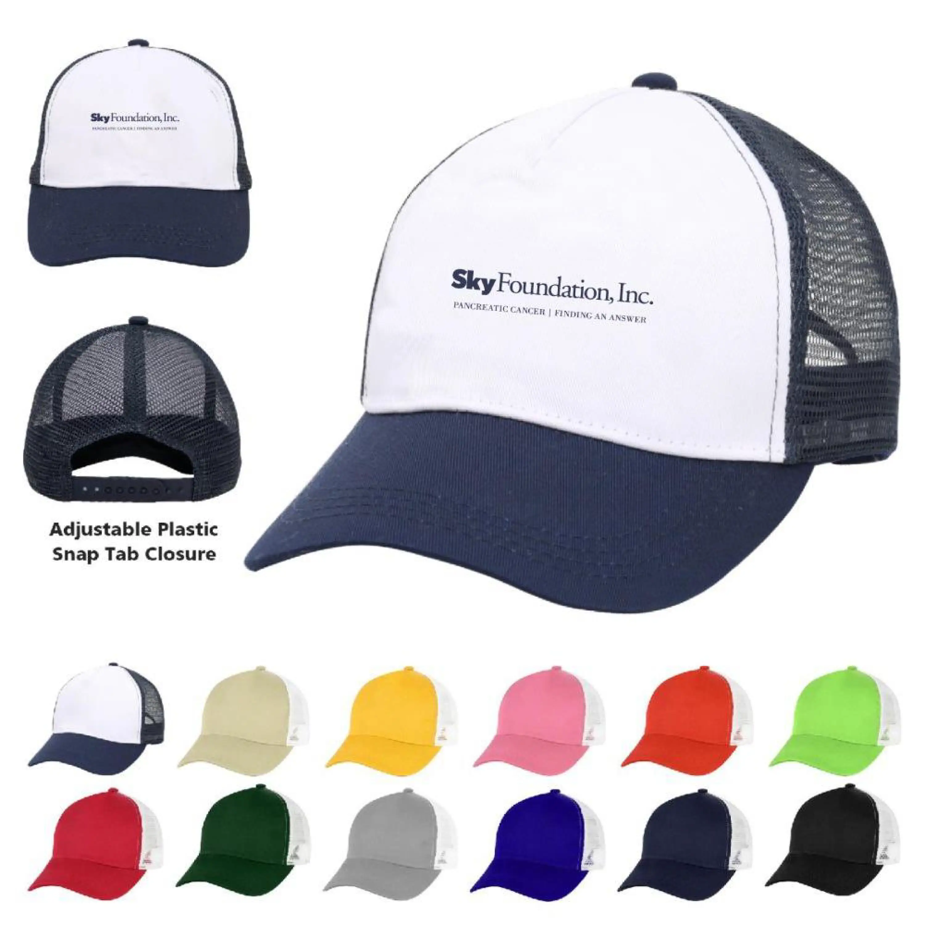 S12963 - Wholesale Mesh Back Trucker Cap with Logo